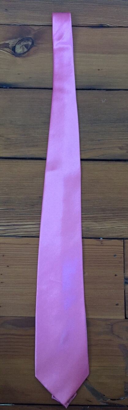 Pair of 2 Vtg 80s 90s Vaporwave Alexander Logan Pink Polyester Mens Neck Ties